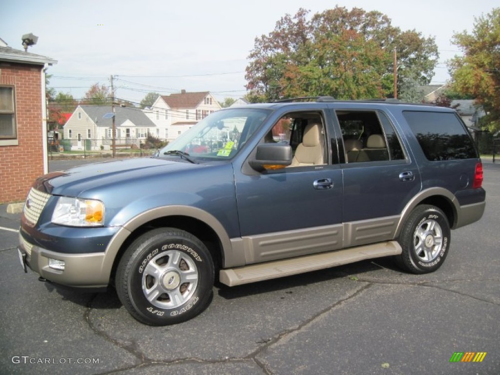 2003 Expedition Eddie Bauer 4x4 - Medium Wedgewood Blue Metallic / Medium Parchment photo #1