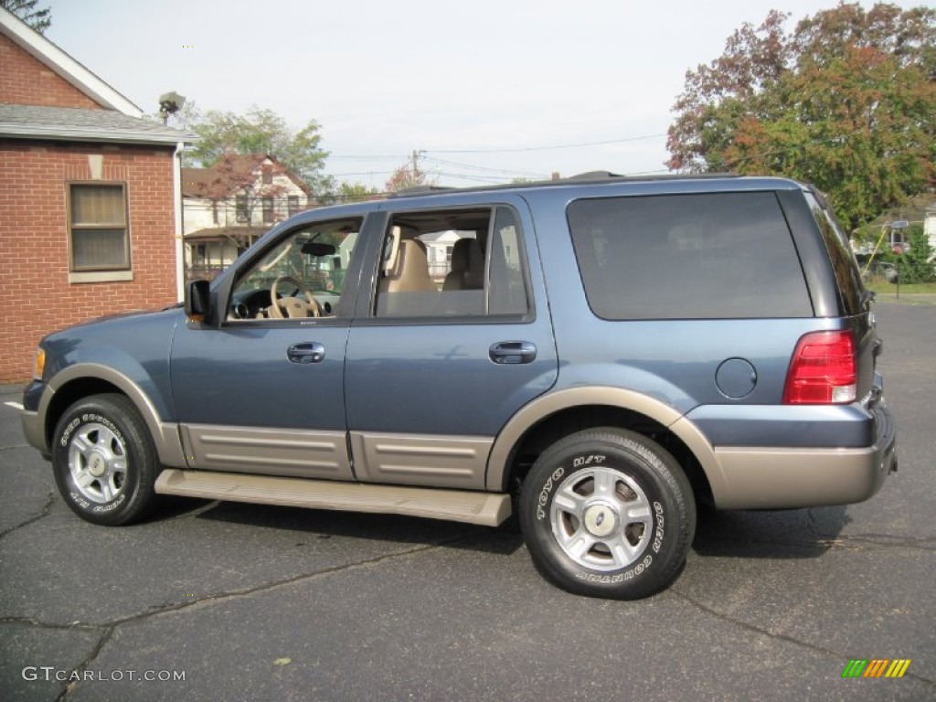 2003 Expedition Eddie Bauer 4x4 - Medium Wedgewood Blue Metallic / Medium Parchment photo #4
