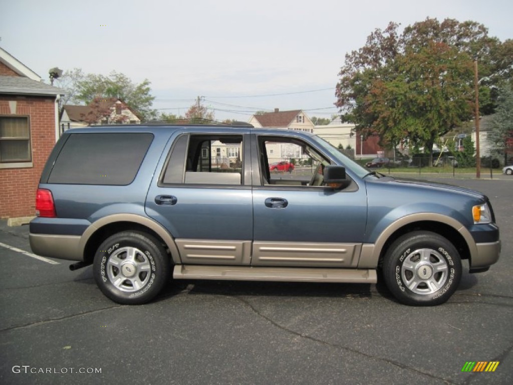 2003 Expedition Eddie Bauer 4x4 - Medium Wedgewood Blue Metallic / Medium Parchment photo #9