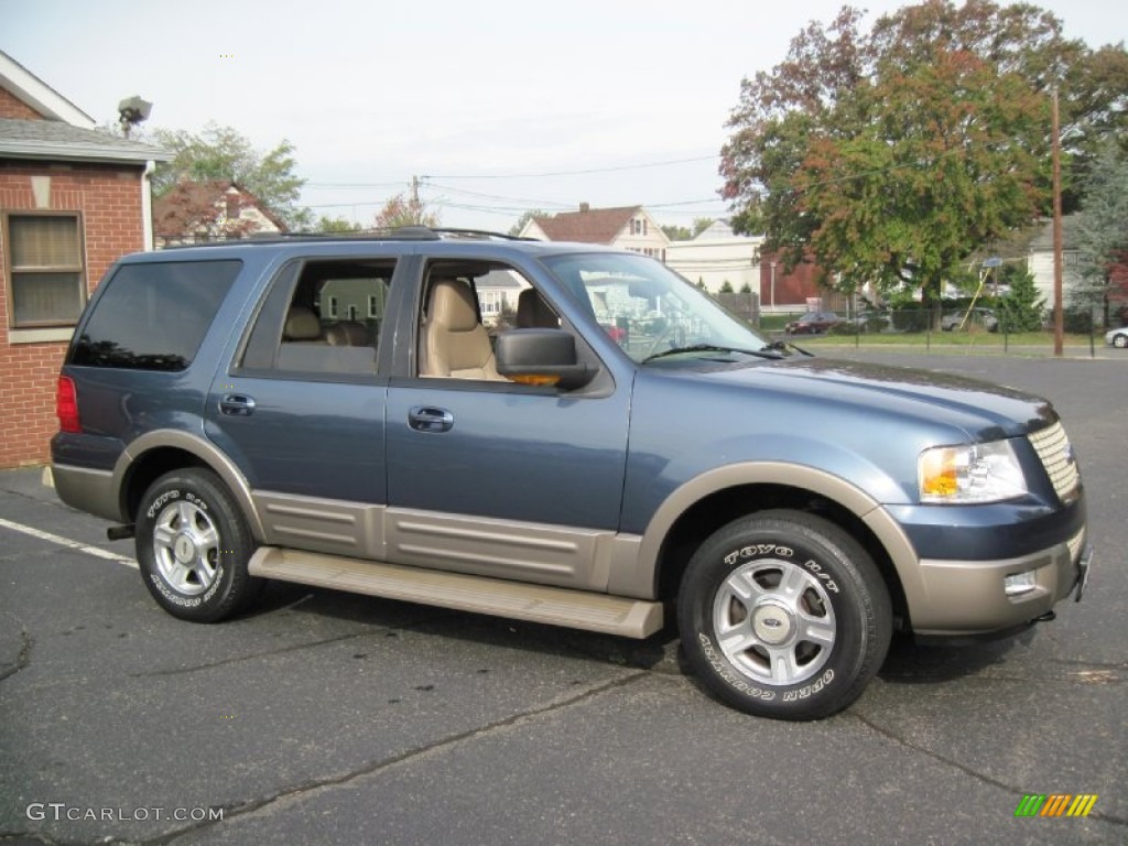 2003 Expedition Eddie Bauer 4x4 - Medium Wedgewood Blue Metallic / Medium Parchment photo #10