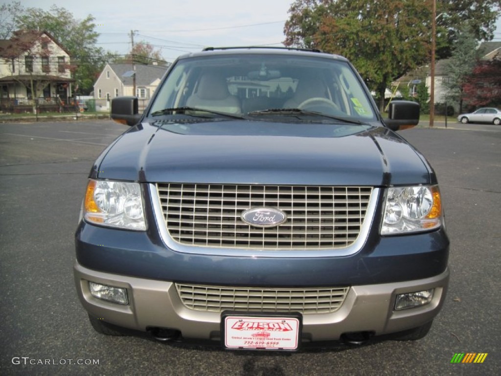 2003 Expedition Eddie Bauer 4x4 - Medium Wedgewood Blue Metallic / Medium Parchment photo #12