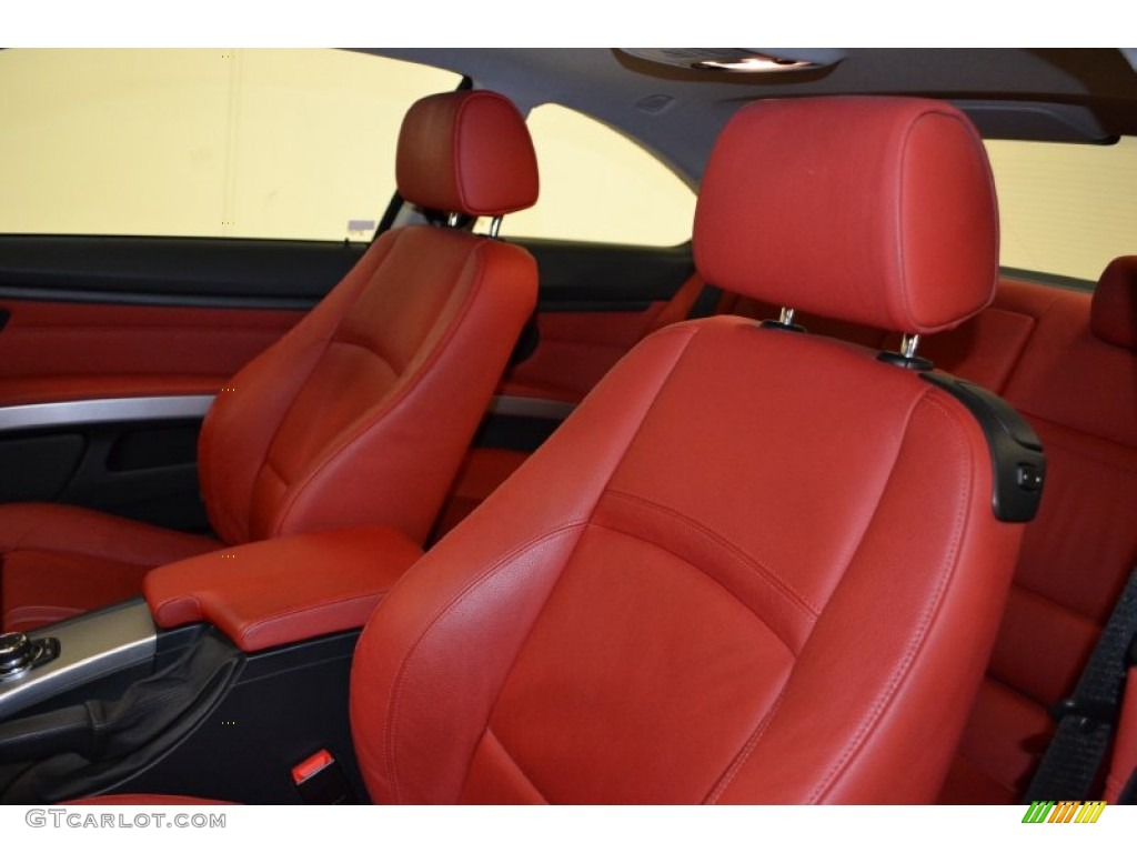 2009 3 Series 328i Coupe - Space Grey Metallic / Coral Red/Black Dakota Leather photo #12