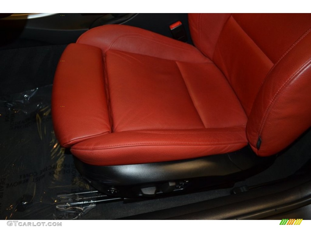 2009 3 Series 328i Coupe - Space Grey Metallic / Coral Red/Black Dakota Leather photo #13