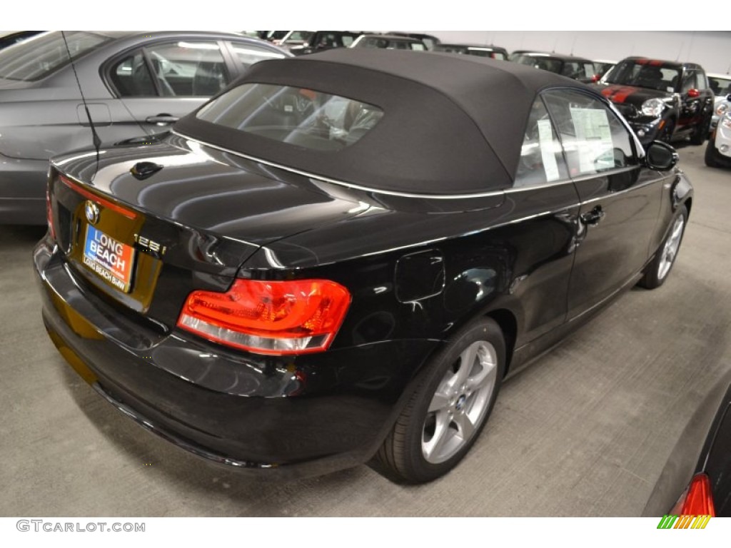 2012 1 Series 128i Convertible - Jet Black / Black photo #4