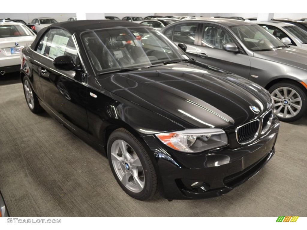 Jet Black 2012 BMW 1 Series 128i Convertible Exterior Photo #56623994