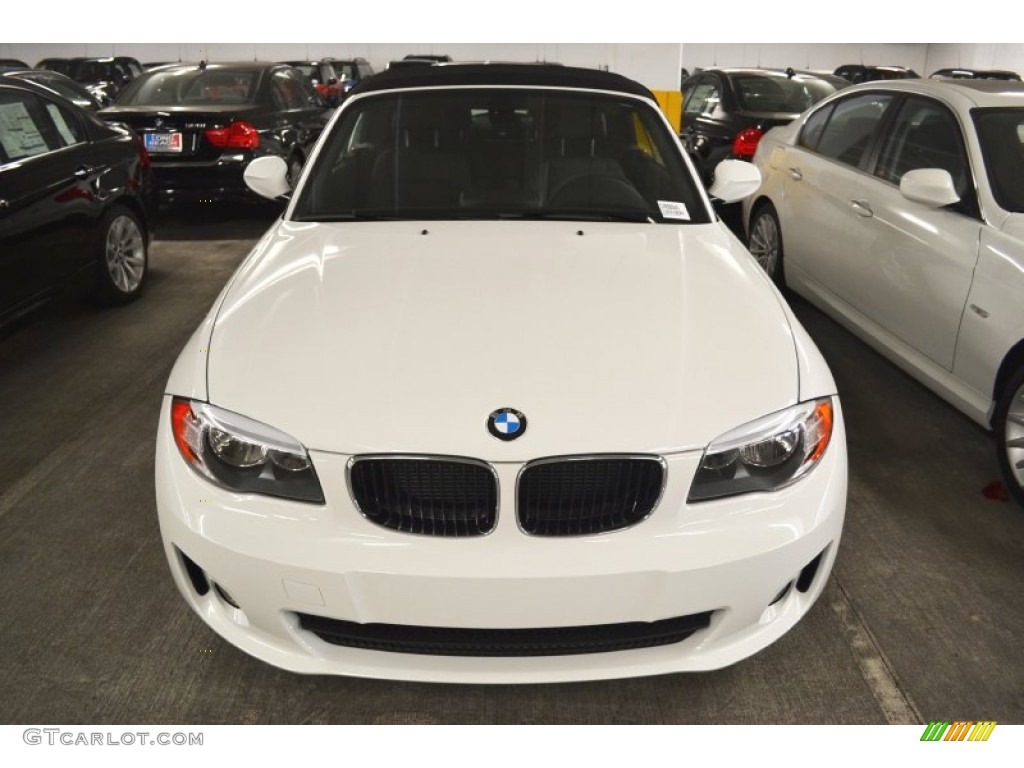 2012 1 Series 128i Convertible - Alpine White / Black photo #9