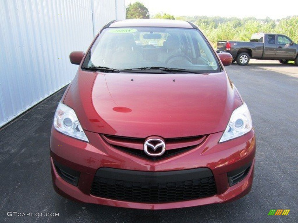 2008 MAZDA5 Sport - Copper Red / Sand photo #15