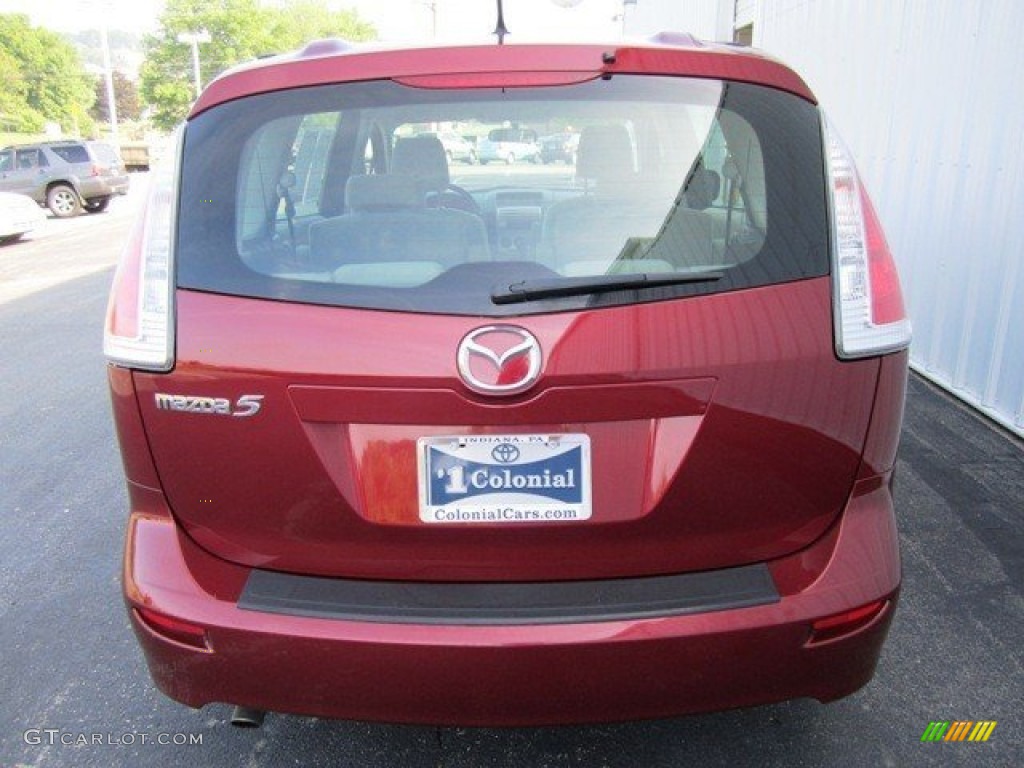 2008 MAZDA5 Sport - Copper Red / Sand photo #16