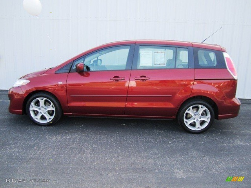 2008 MAZDA5 Sport - Copper Red / Sand photo #17