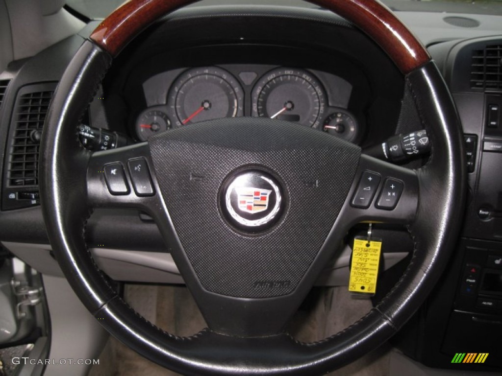 2004 Cadillac SRX V8 Light Gray Steering Wheel Photo #56624267