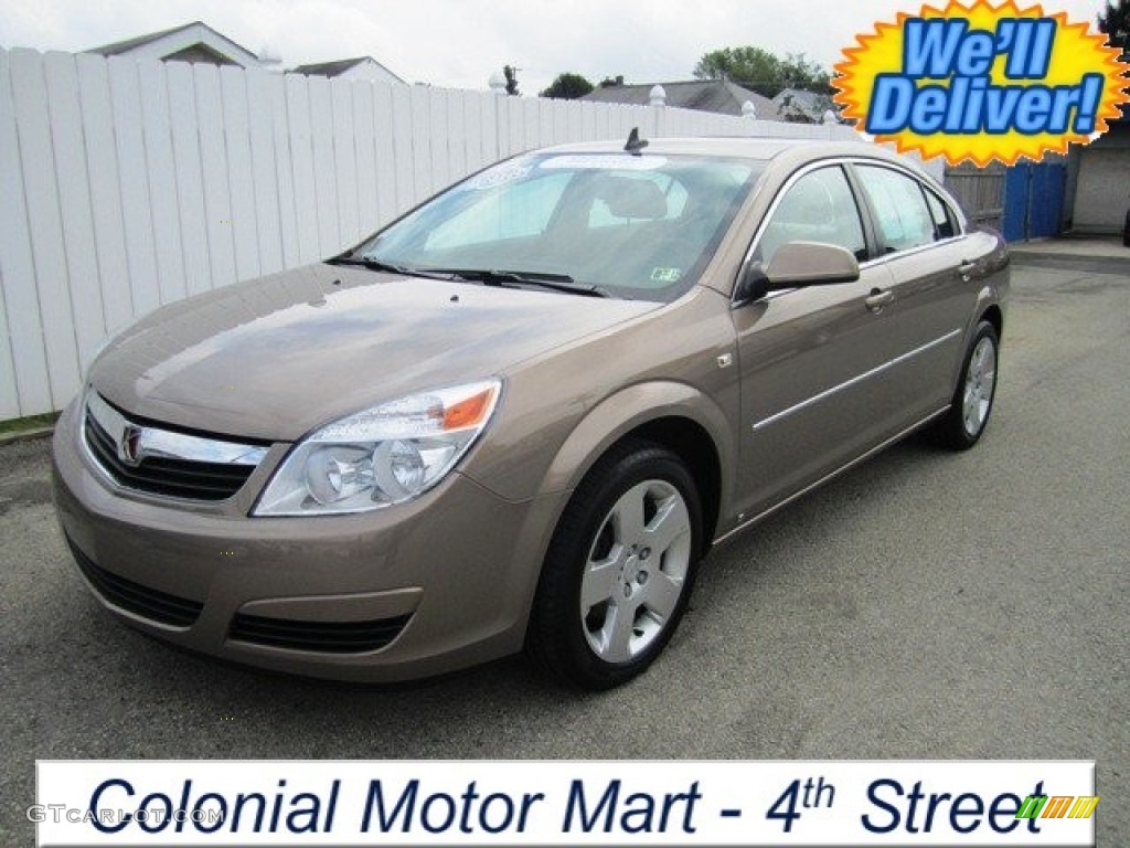 2008 Aura XE - Bronzed Pewter / Tan photo #1