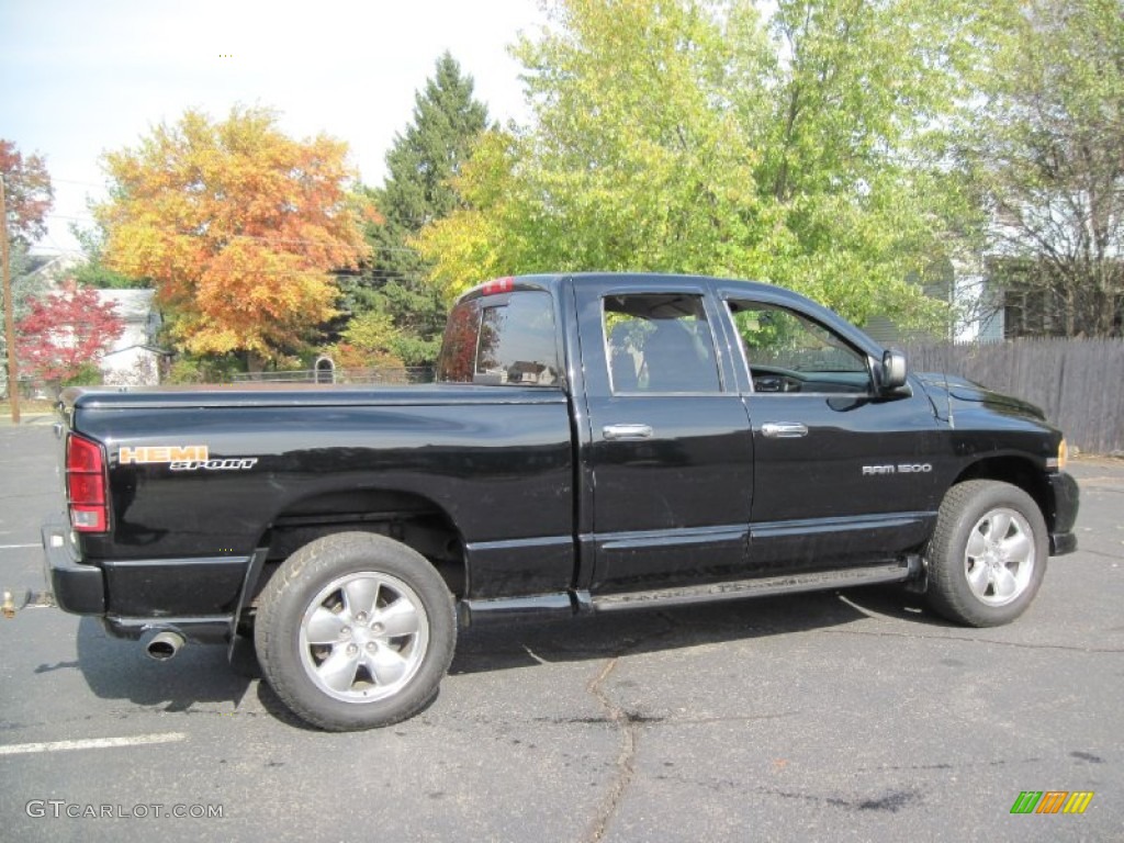 2004 Ram 1500 SLT Sport Quad Cab 4x4 - Black / Dark Slate Gray photo #8