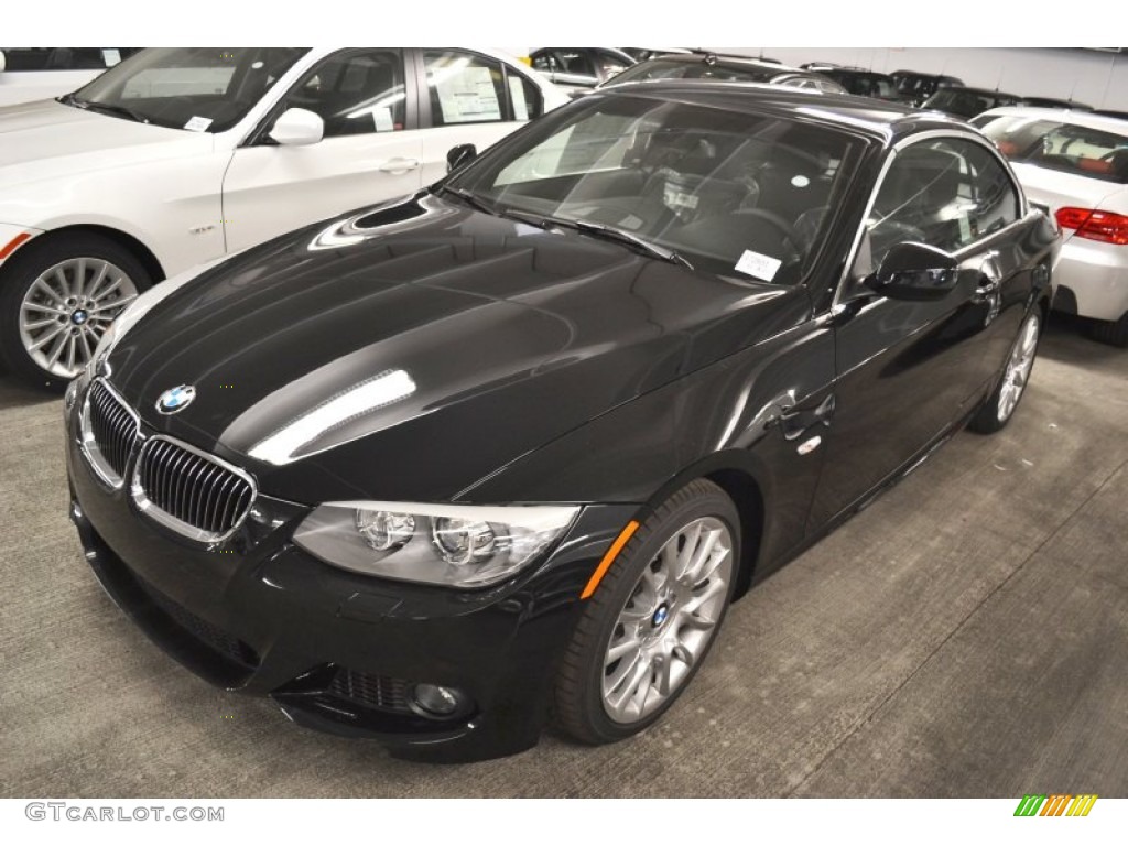 2012 3 Series 328i Convertible - Black Sapphire Metallic / Black photo #8