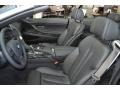 Black Nappa Leather Interior Photo for 2012 BMW 6 Series #56624703