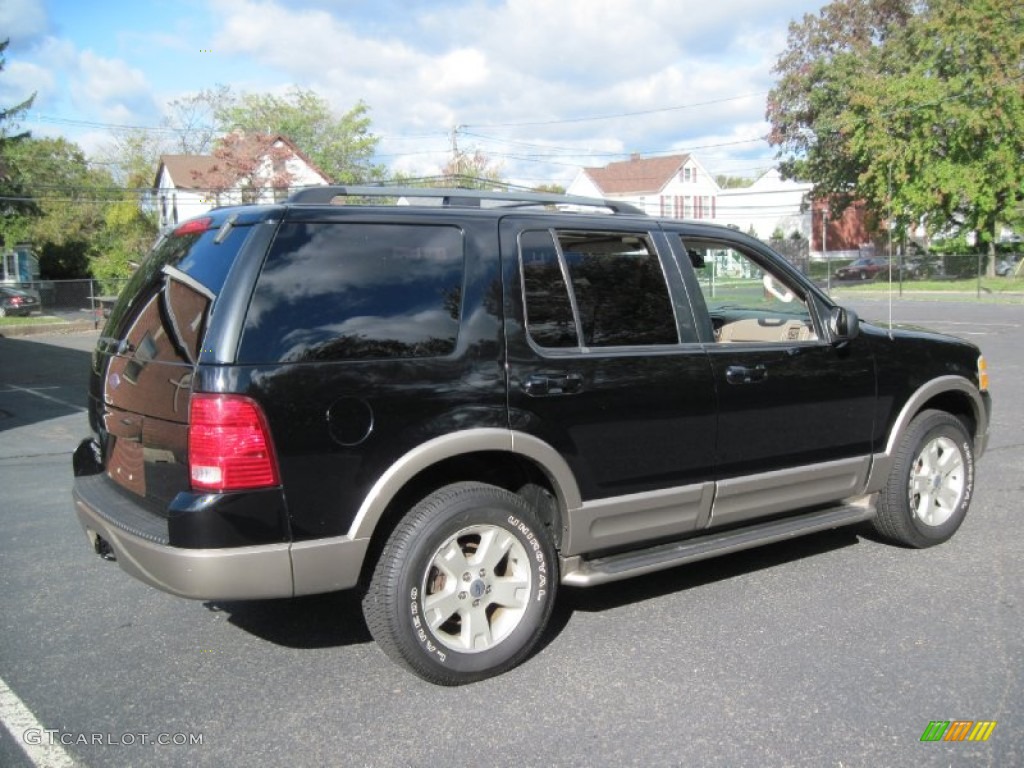 2003 Explorer Eddie Bauer 4x4 - Black / Medium Parchment Beige photo #8