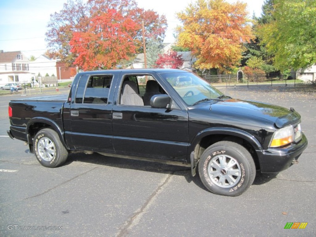 2002 Sonoma SLS Crew Cab 4x4 - Onyx Black / Graphite photo #10