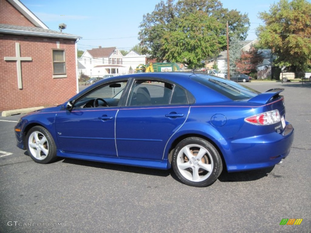 2005 MAZDA6 s Sport Hatchback - Lapis Blue Metallic / Black photo #4