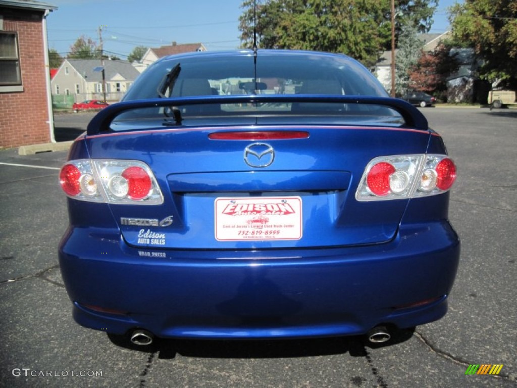 2005 MAZDA6 s Sport Hatchback - Lapis Blue Metallic / Black photo #6