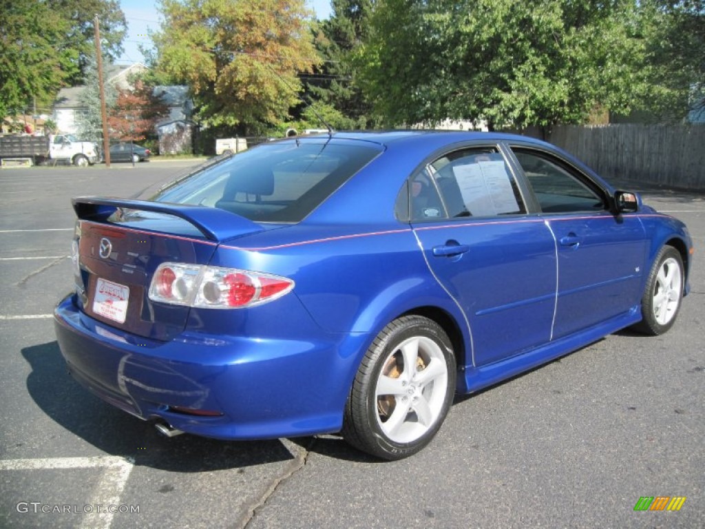 2005 MAZDA6 s Sport Hatchback - Lapis Blue Metallic / Black photo #7