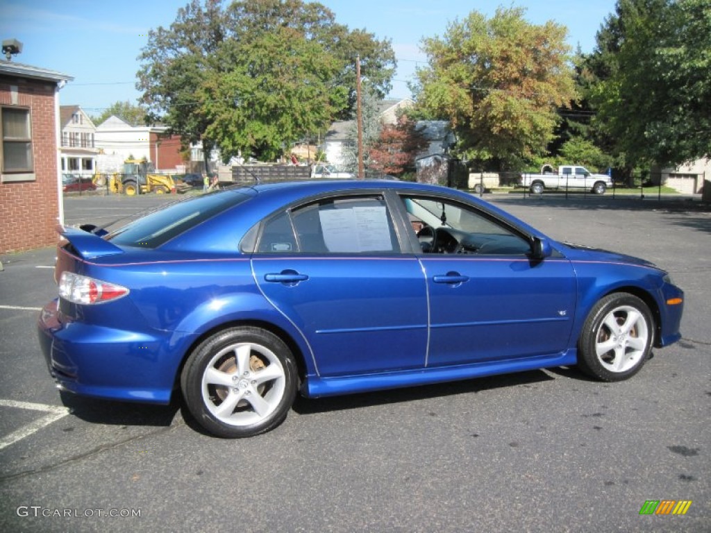 2005 MAZDA6 s Sport Hatchback - Lapis Blue Metallic / Black photo #8