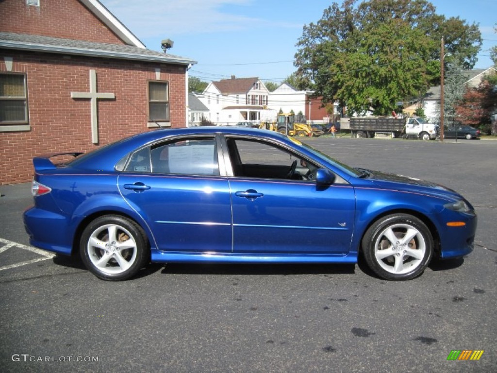 2005 MAZDA6 s Sport Hatchback - Lapis Blue Metallic / Black photo #9