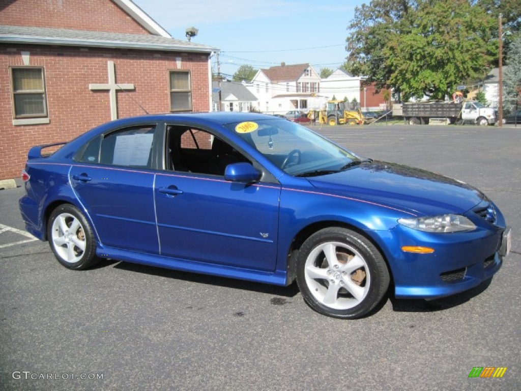 2005 MAZDA6 s Sport Hatchback - Lapis Blue Metallic / Black photo #10