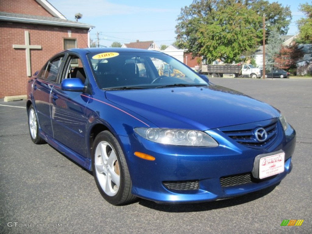 2005 MAZDA6 s Sport Hatchback - Lapis Blue Metallic / Black photo #11