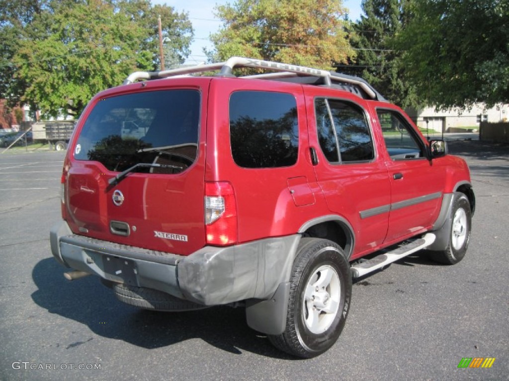 2004 Xterra XE 4x4 - Thermal Red Metallic / Charcoal photo #7