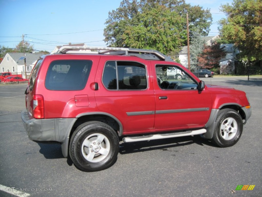2004 Xterra XE 4x4 - Thermal Red Metallic / Charcoal photo #8