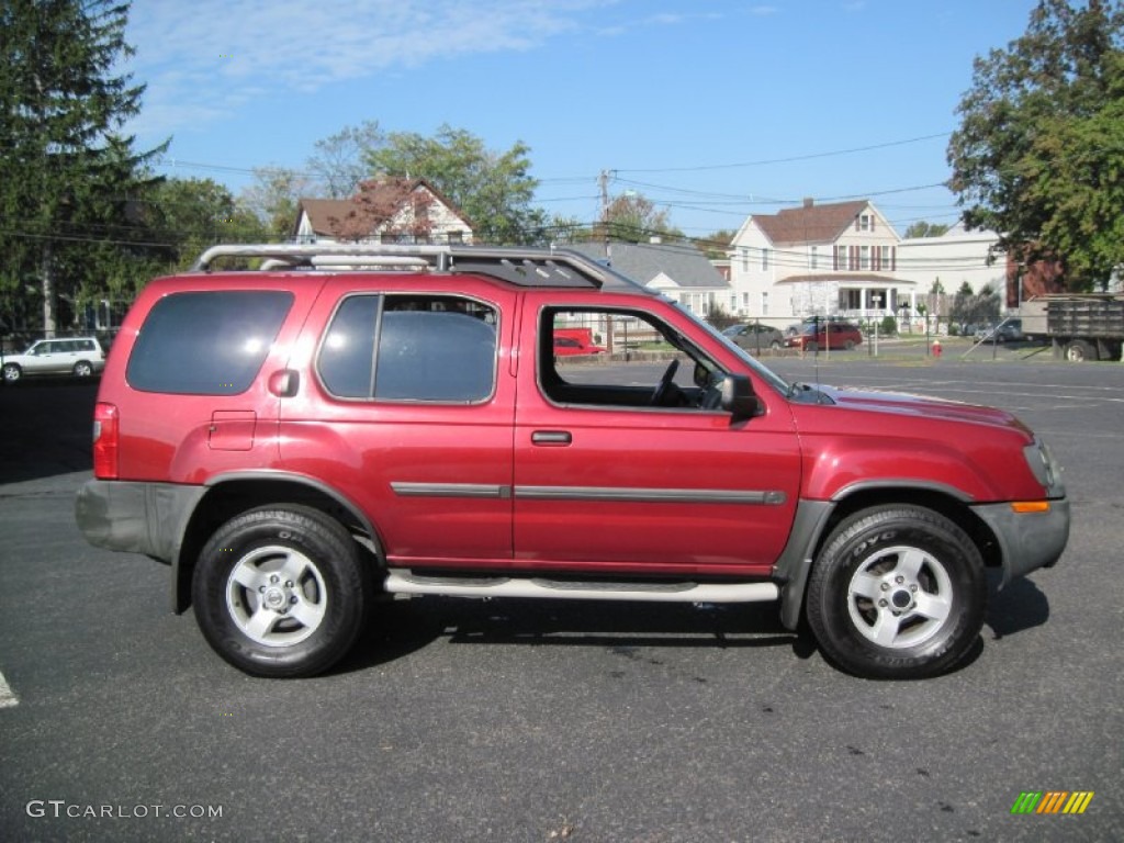 2004 Xterra XE 4x4 - Thermal Red Metallic / Charcoal photo #9