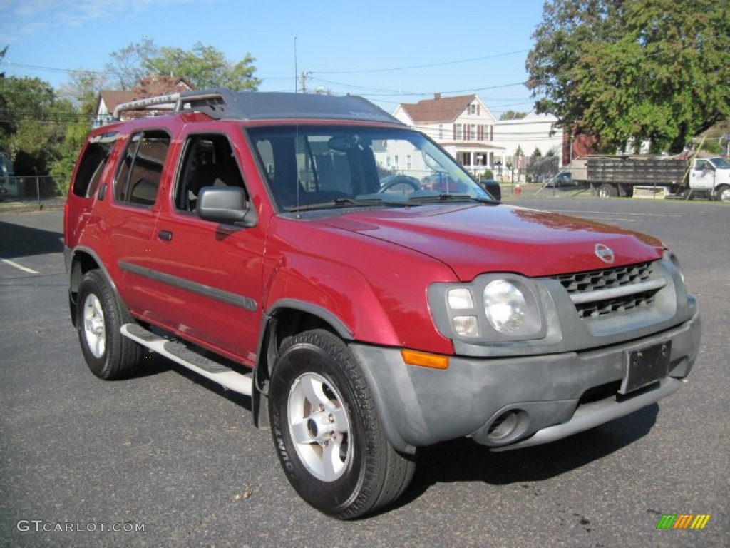2004 Xterra XE 4x4 - Thermal Red Metallic / Charcoal photo #11