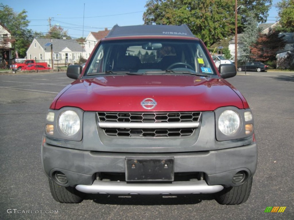 2004 Xterra XE 4x4 - Thermal Red Metallic / Charcoal photo #12