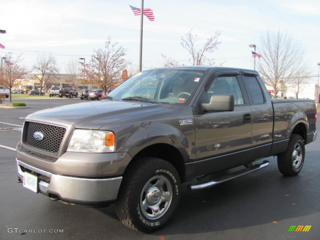 2006 F150 XLT SuperCab 4x4 - Dark Stone Metallic / Medium/Dark Flint photo #1