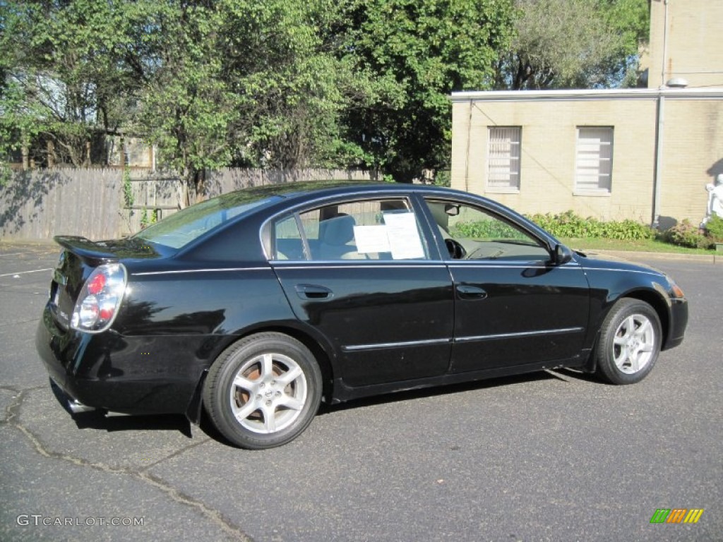 2005 Altima 3.5 SL - Super Black / Blond photo #8