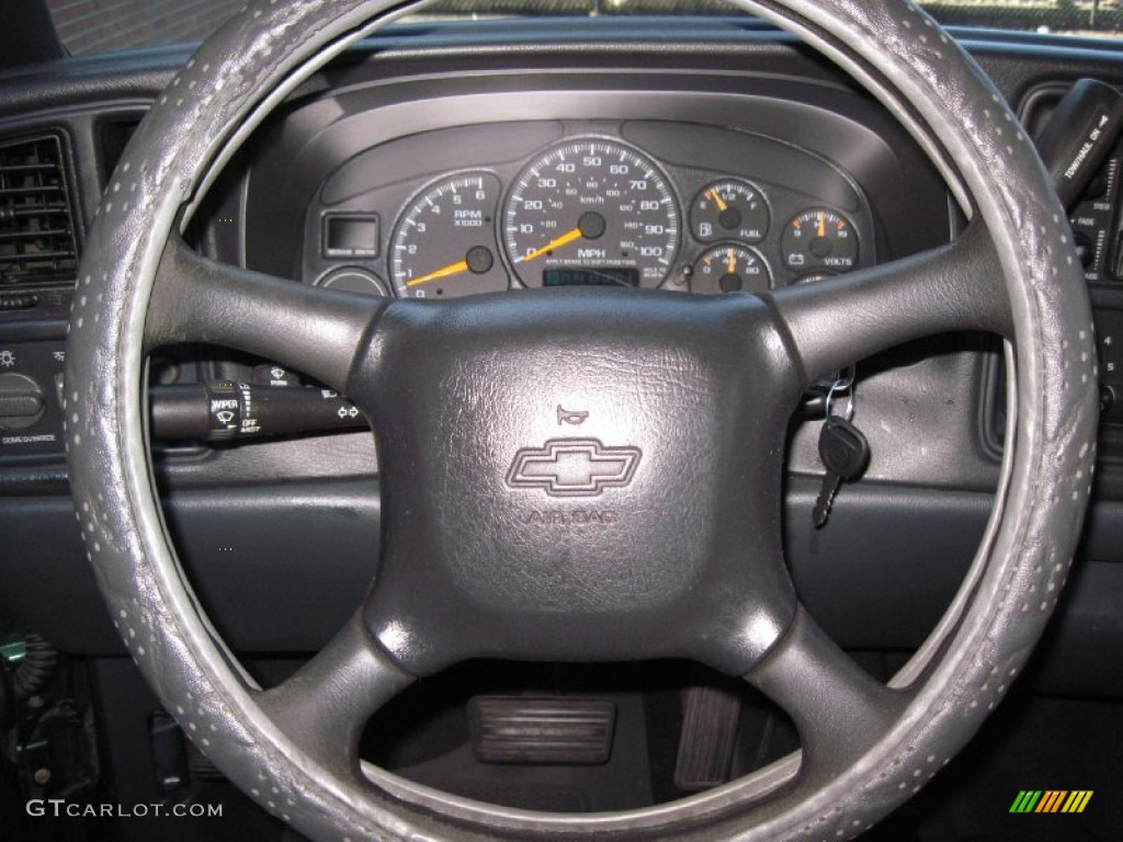2000 Silverado 1500 LS Regular Cab 4x4 - Meadow Green Metallic / Graphite photo #19