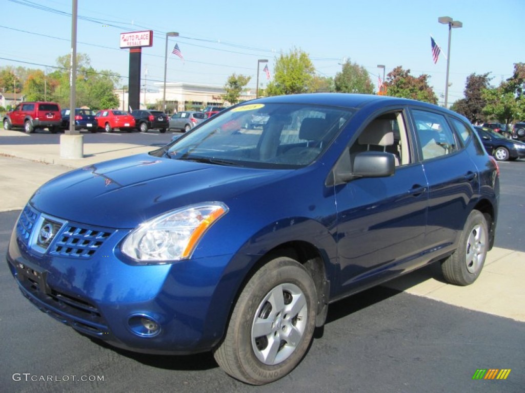 2008 Rogue S AWD - Indigo Blue Metallic / Gray photo #1