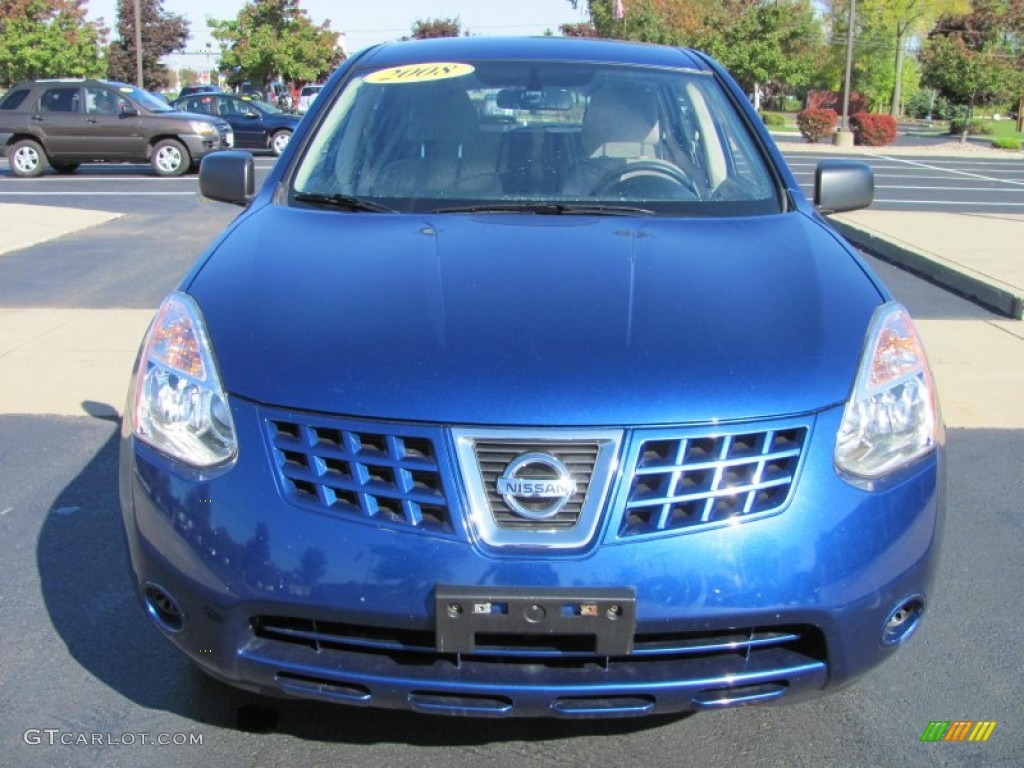 2008 Rogue S AWD - Indigo Blue Metallic / Gray photo #17