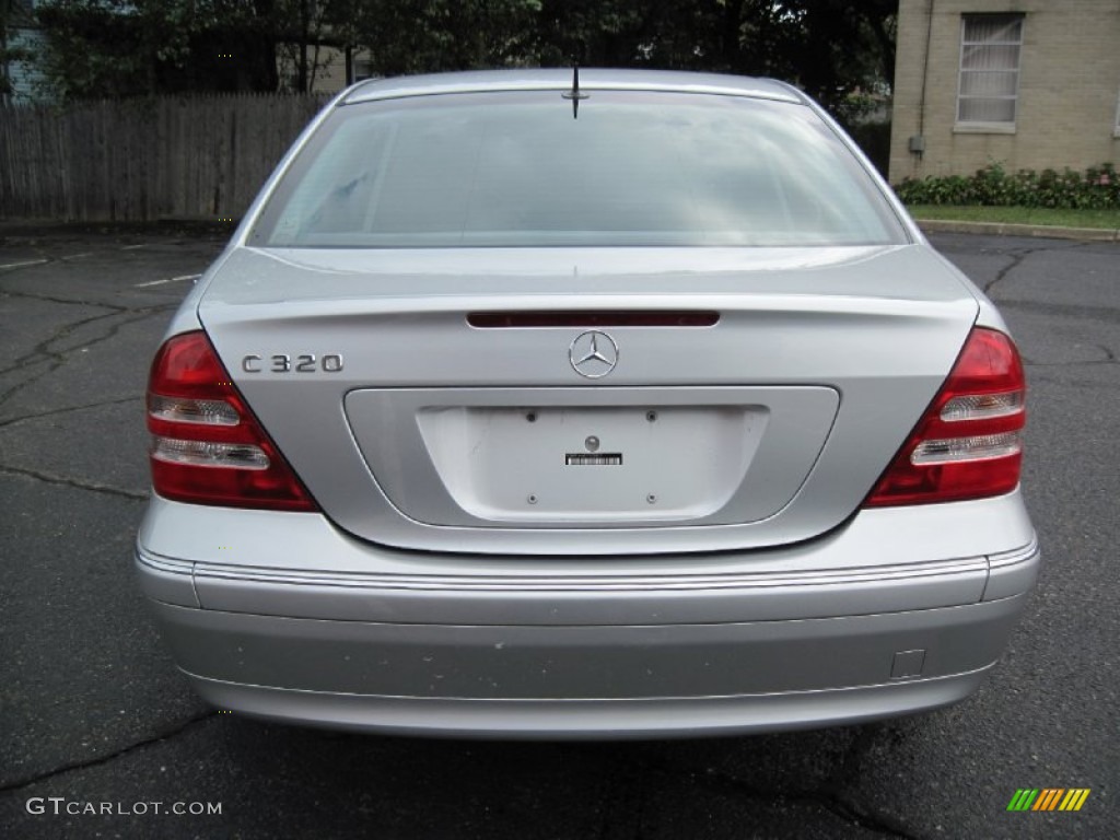 2001 C 320 Sedan - Brilliant Silver Metallic / Charcoal Black photo #6
