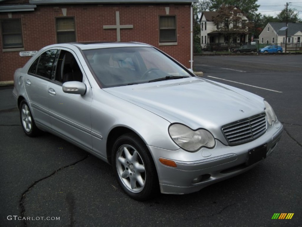 2001 C 320 Sedan - Brilliant Silver Metallic / Charcoal Black photo #11