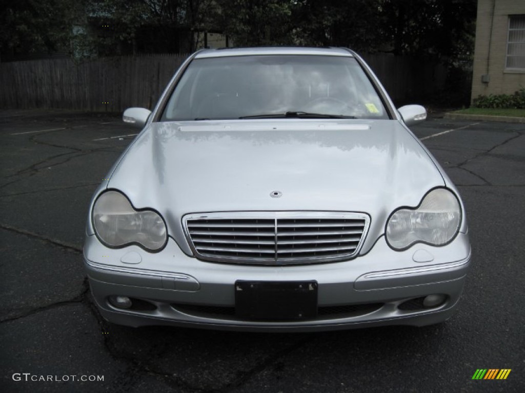 2001 C 320 Sedan - Brilliant Silver Metallic / Charcoal Black photo #12