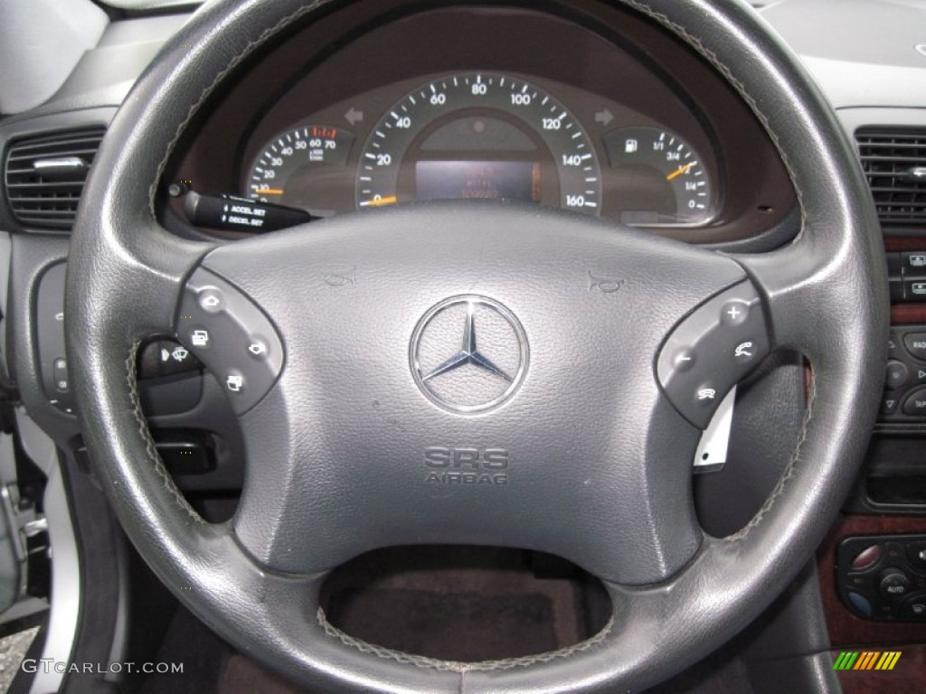 2001 C 320 Sedan - Brilliant Silver Metallic / Charcoal Black photo #24