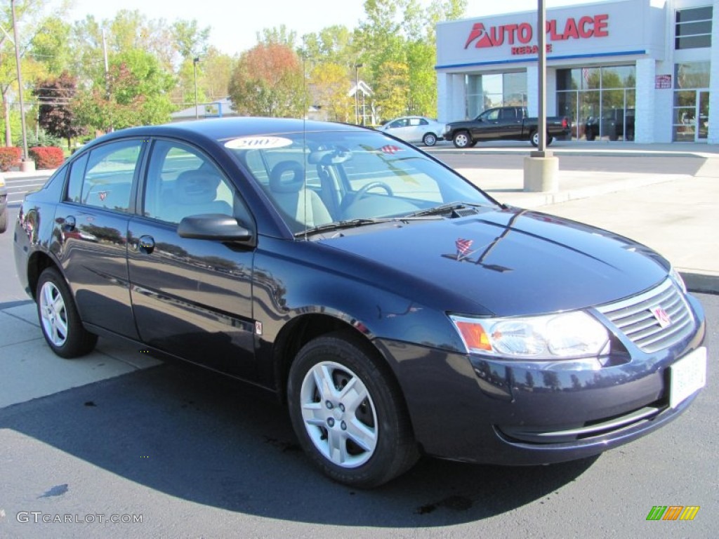 2007 ION 2 Sedan - Deep Blue / Gray photo #18