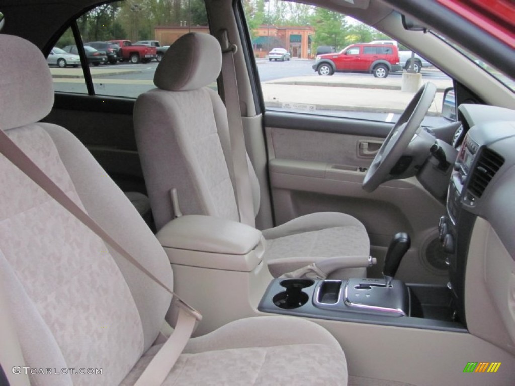 2008 Sorento LX 4x4 - Spicy Red / Beige photo #19