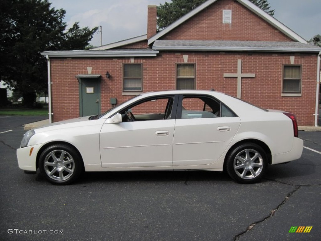 2004 CTS Sedan - White Diamond / Light Neutral photo #3