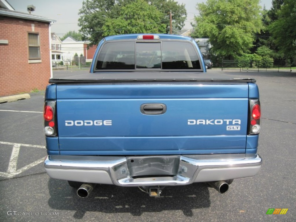 2004 Dakota SLT Quad Cab 4x4 - Atlantic Blue Pearl / Dark Slate Gray photo #6