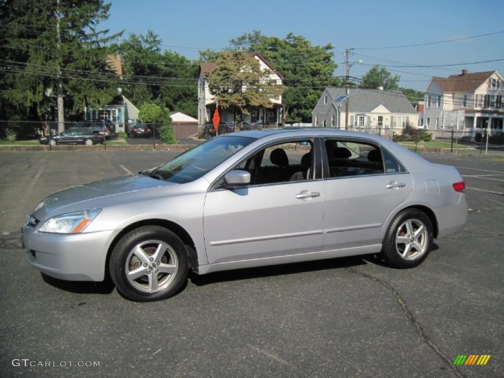 2004 Accord EX Sedan - Satin Silver Metallic / Gray photo #1