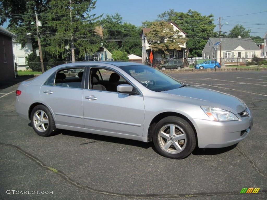 2004 Accord EX Sedan - Satin Silver Metallic / Gray photo #10