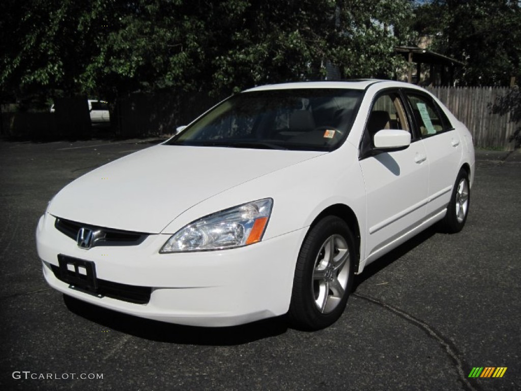 2005 Accord EX-L Sedan - Taffeta White / Ivory photo #2