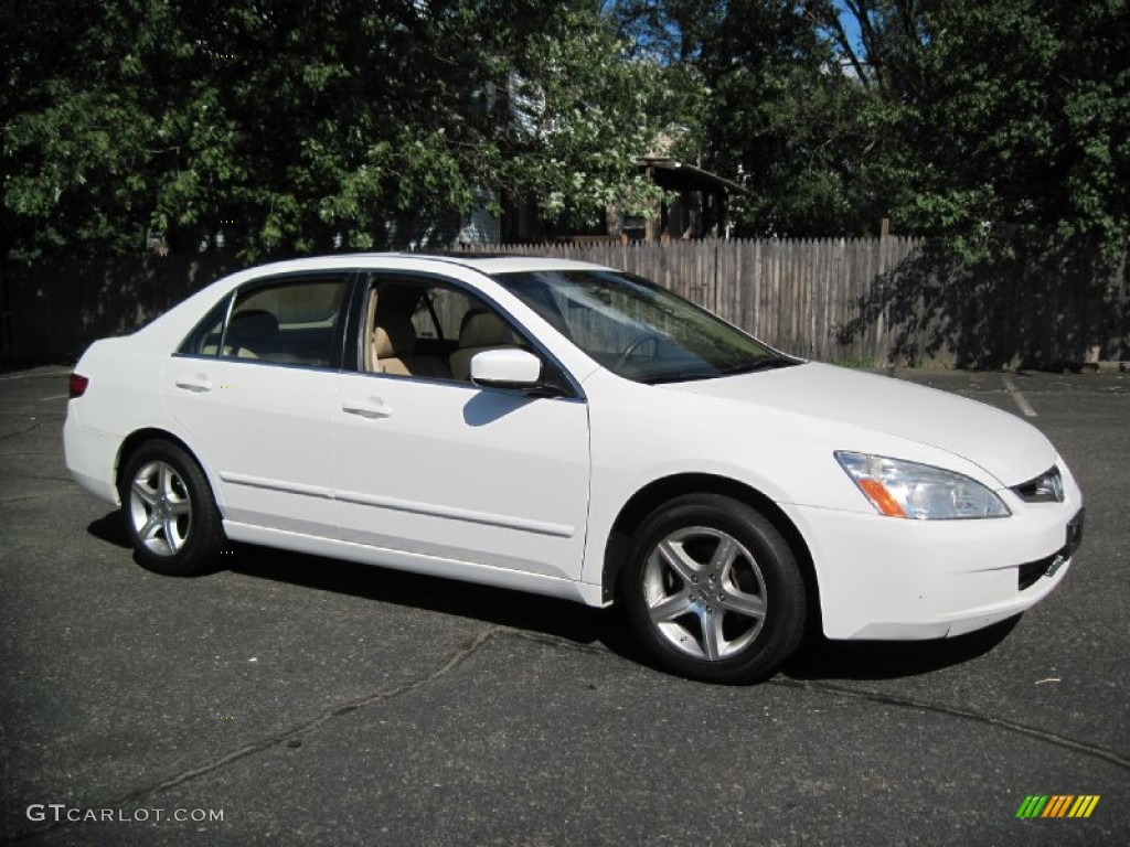 2005 Accord EX-L Sedan - Taffeta White / Ivory photo #10