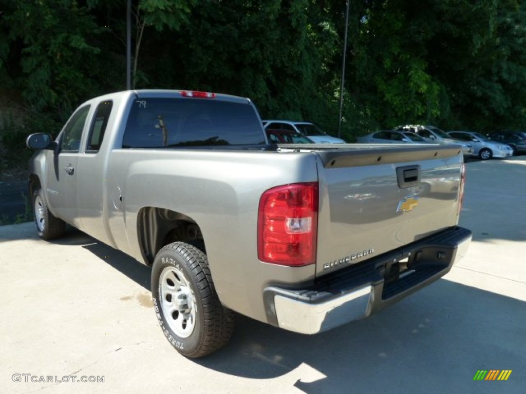 2008 Silverado 1500 Work Truck Extended Cab - Silver Birch Metallic / Dark Titanium photo #2